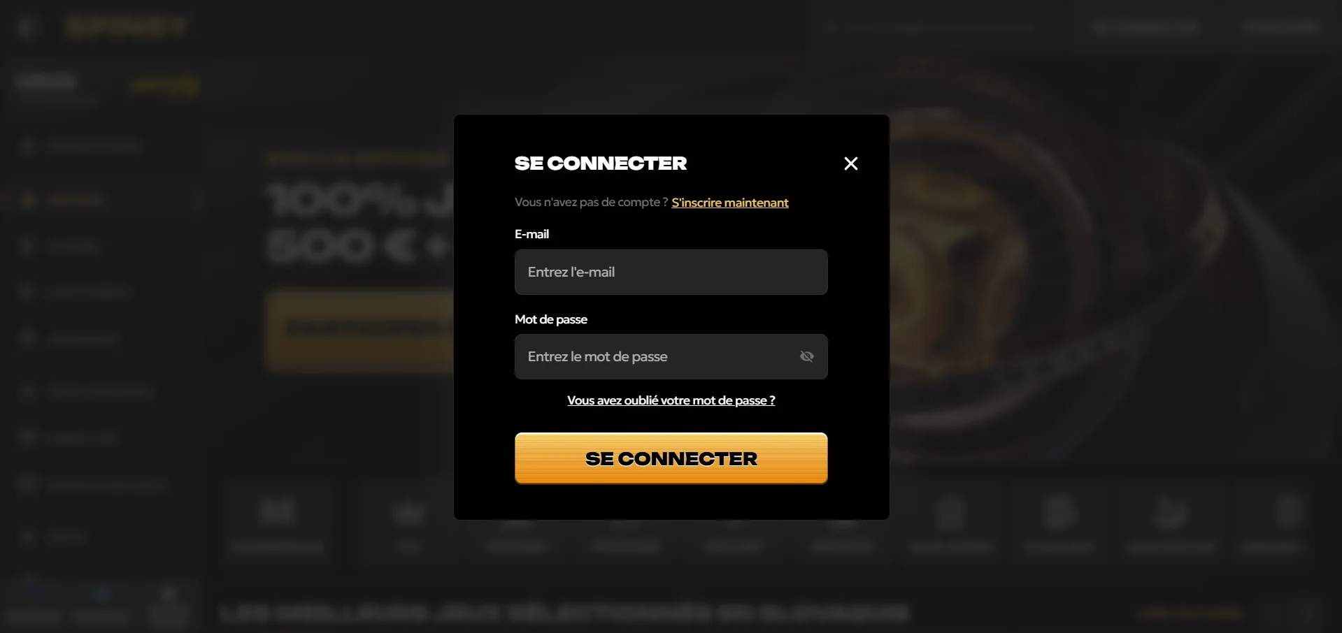 Spinsy casino se connecter